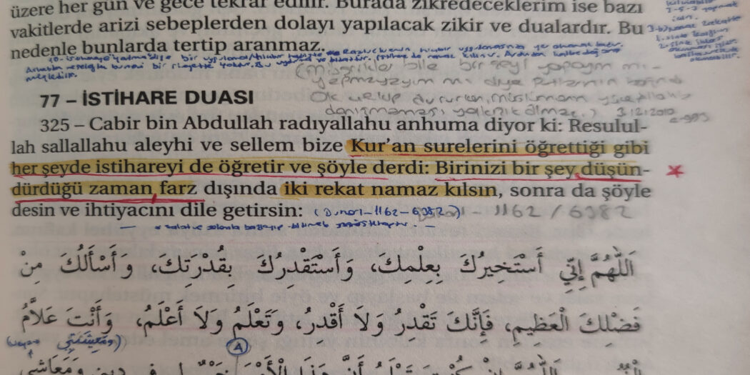 Istihare Namazi Duasi