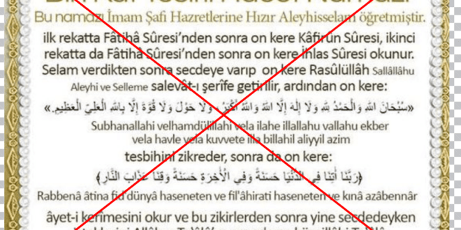 1000 Kat Daha Tesirli Ve Faziletli Hacet Namazi Uydurma Mi